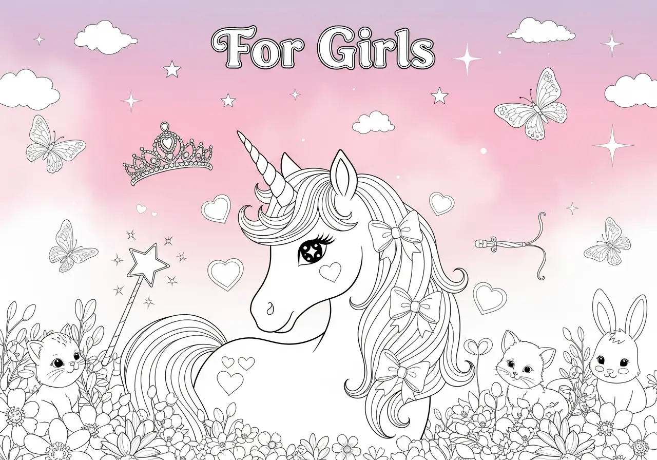 Pink princess themes with magical and dreamy elements