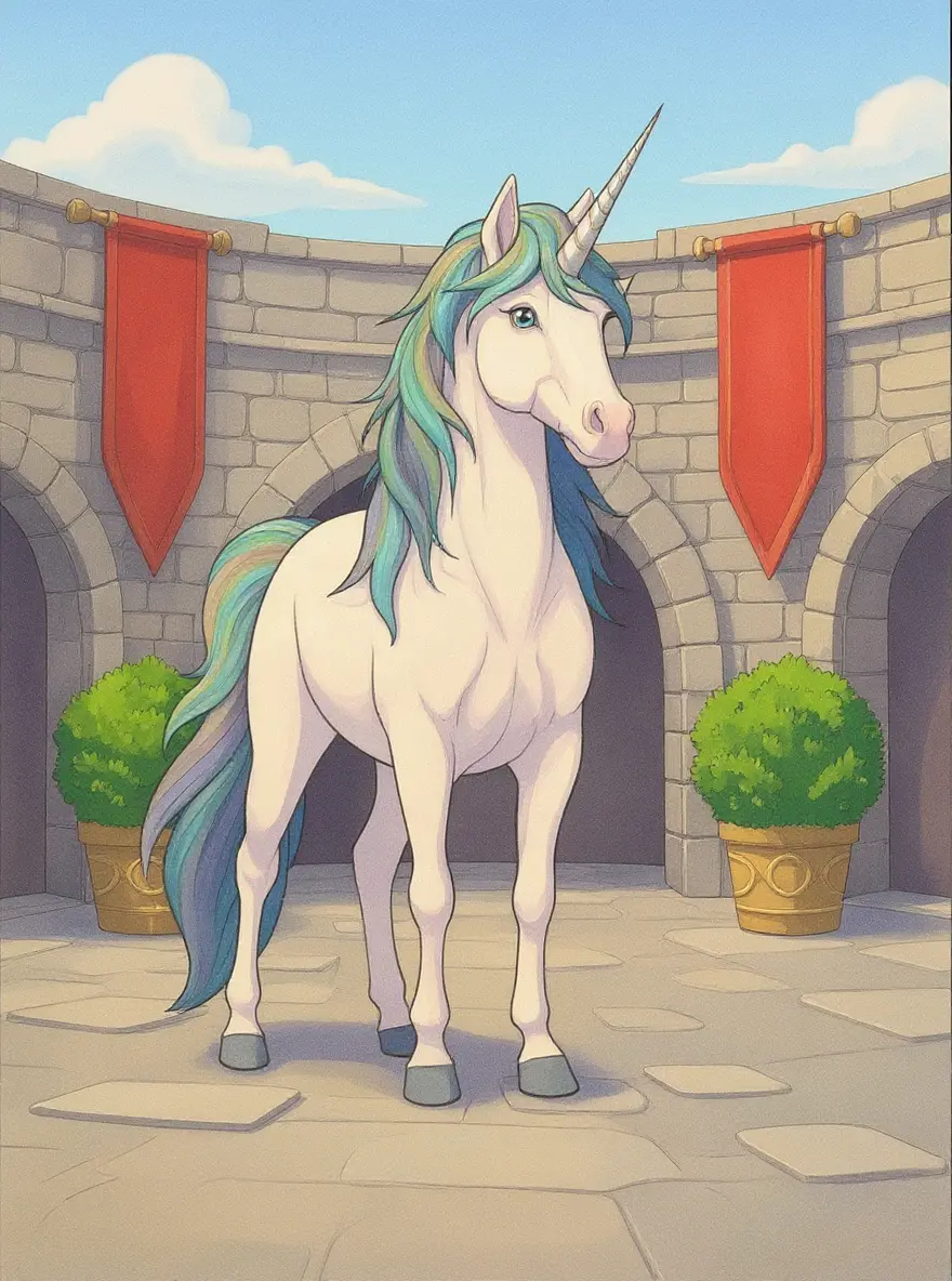 Castle Courtyard Noble Unicorn