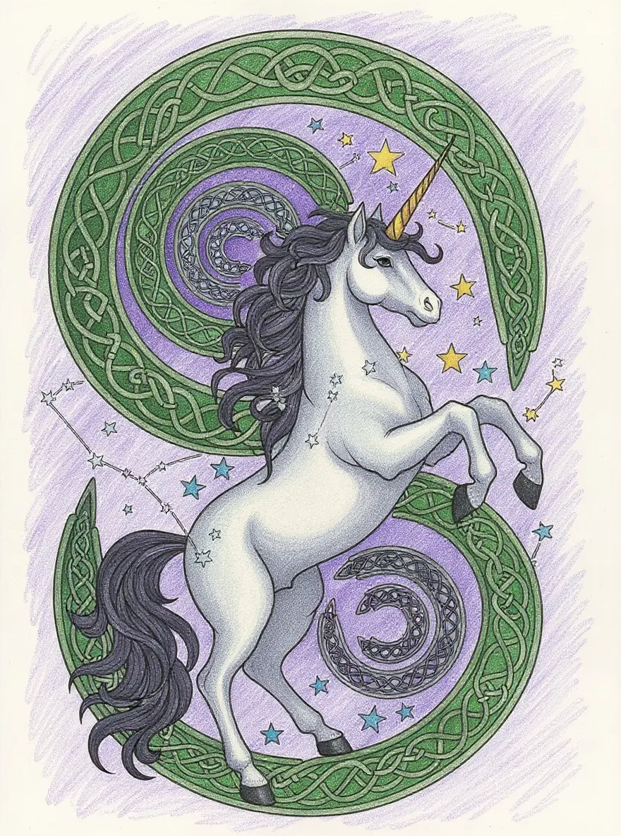 Celtic Knot Galaxy Spiral