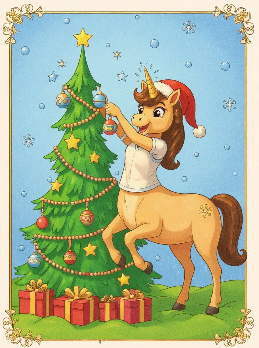 Centaur Unicorn Christmas Eve