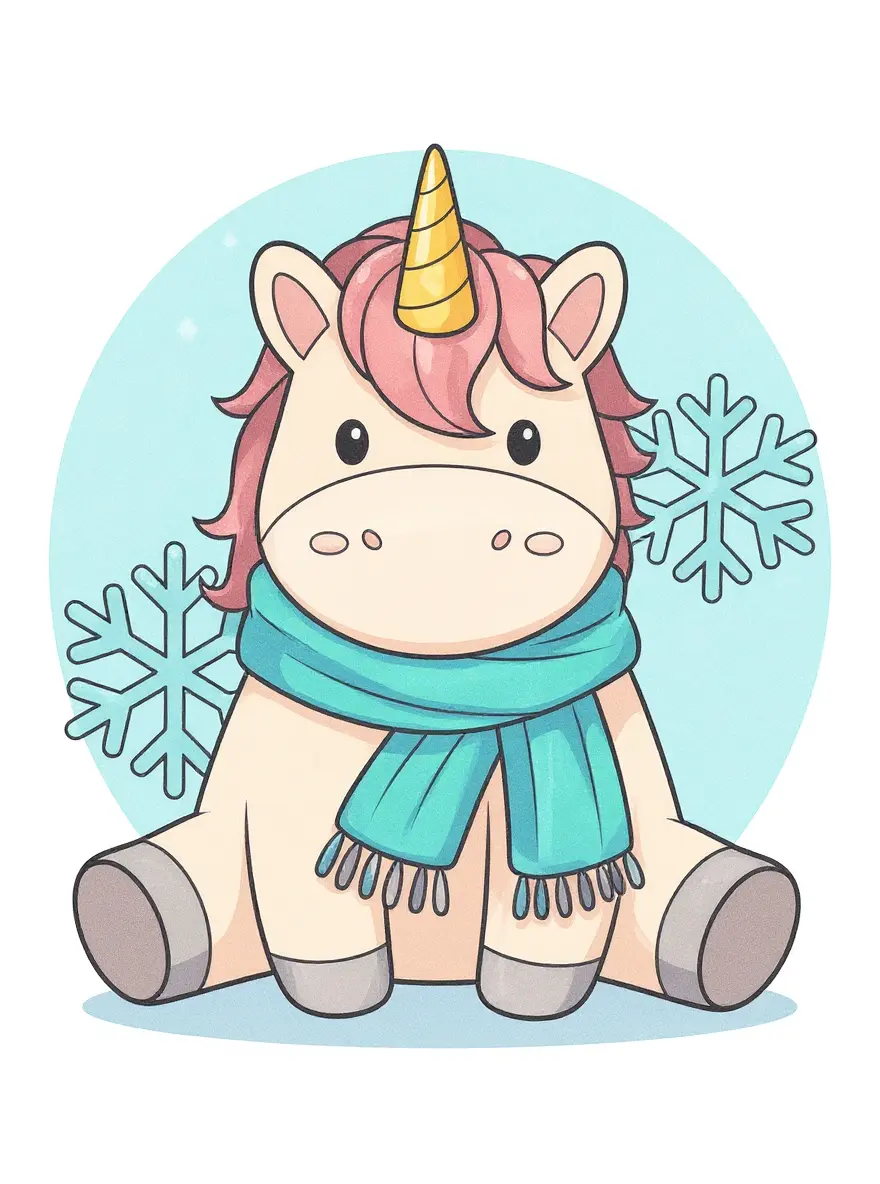 Cozy Winter Unicorn