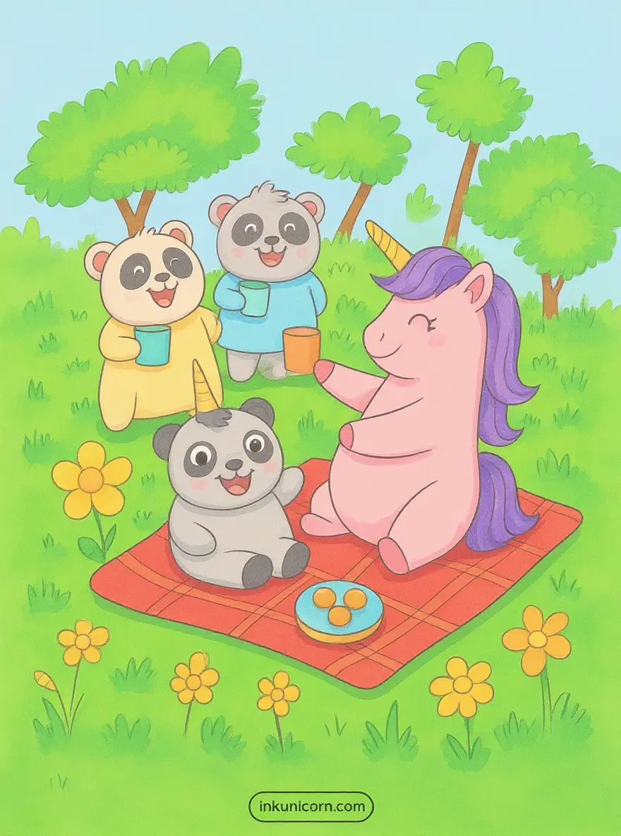 Little Twin Stars Unicorn and Panda Friend