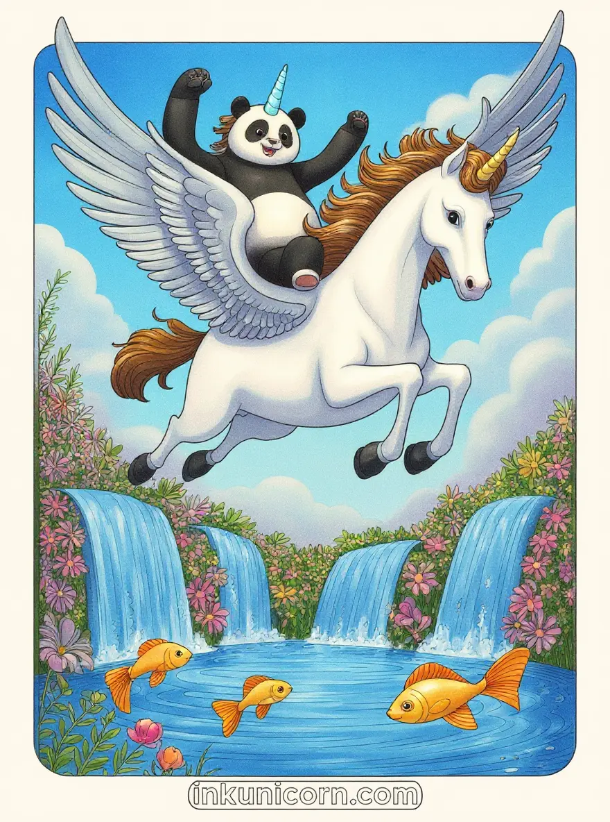 Panda Unicorn and Magical Pegasus Ride