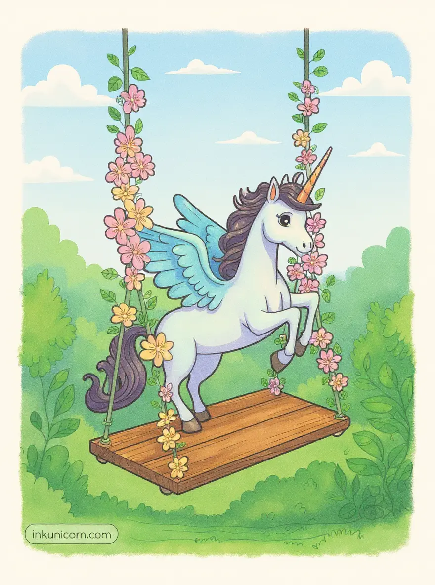 Pegasus Unicorn Garden Swing