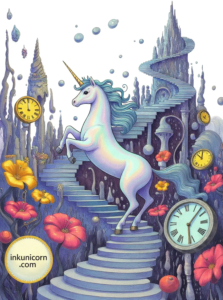 Princess Unicorn Surreal Dreamscape