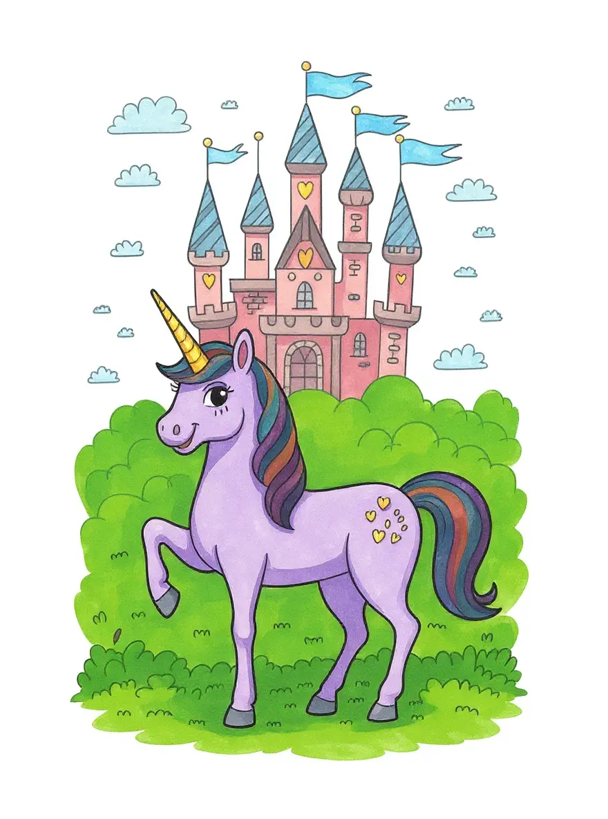 Rainbow High Unicorn and Magical Castle
