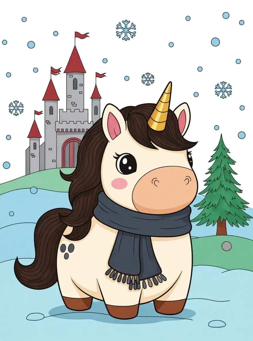 Snowy Castle Unicorn