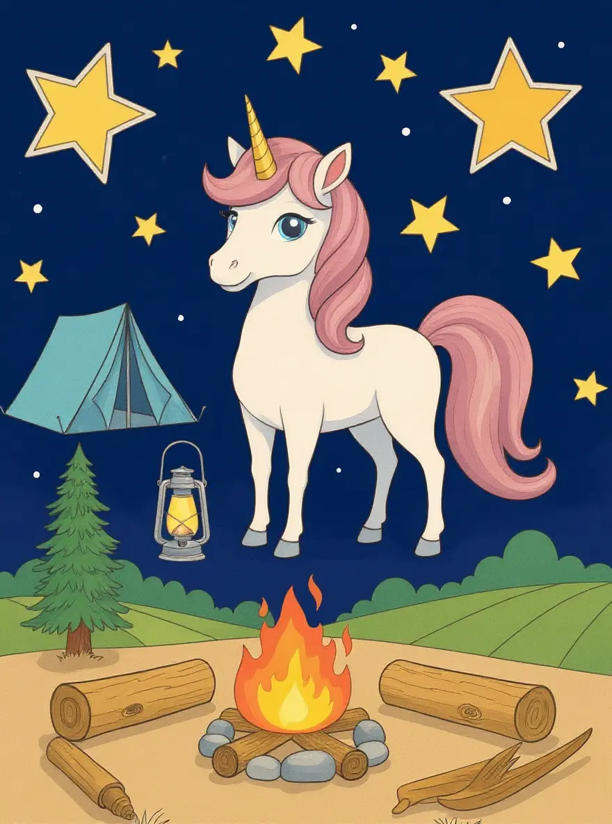 Starlight Camping Unicorn