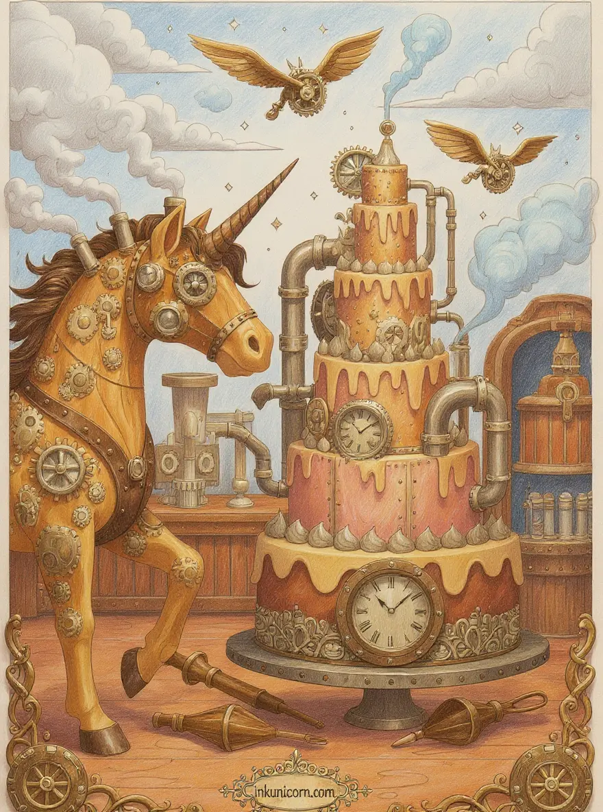 Steampunk Cake Unicorn Confectionery