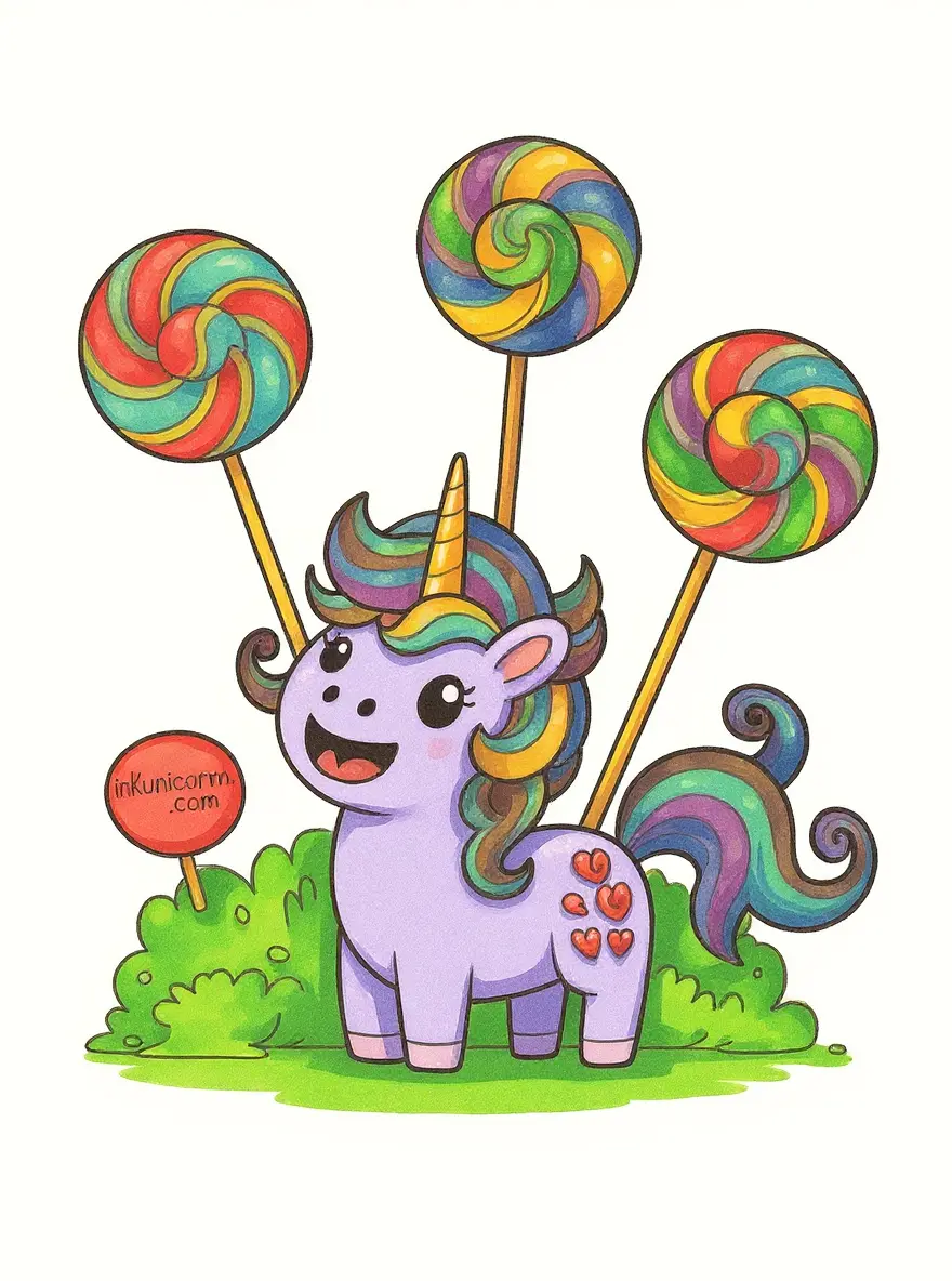 Tokidoki Unicorn with Candy Lollipops