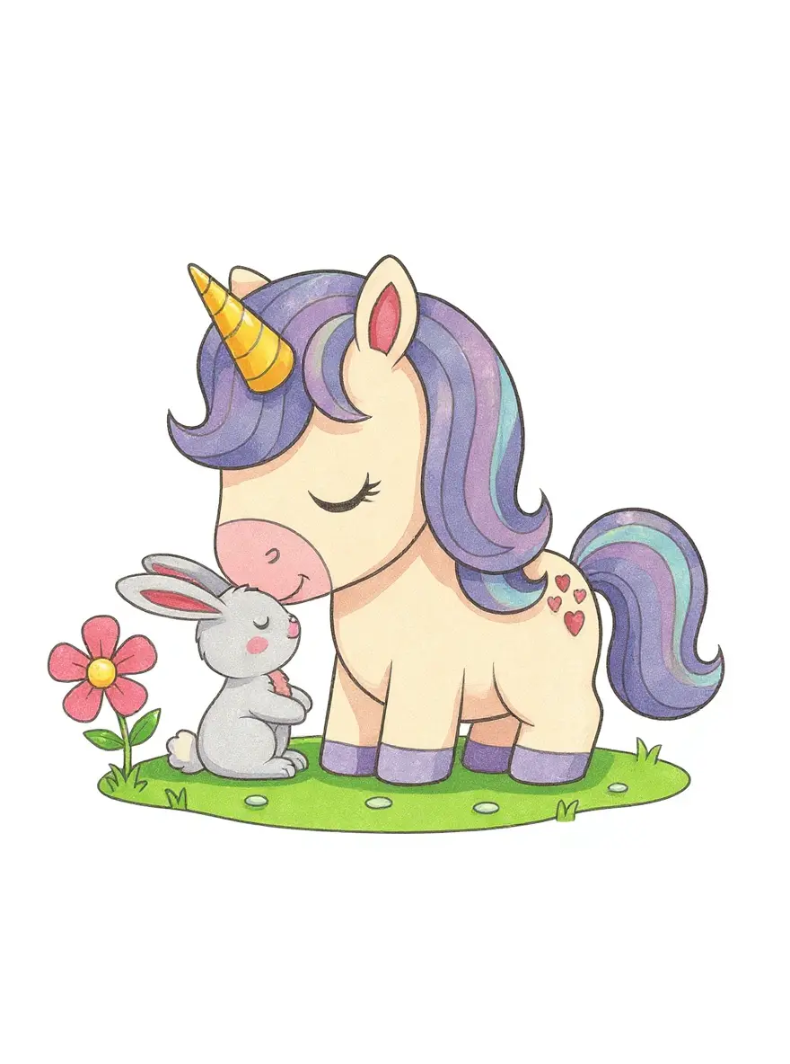 Unicorn And Bunny Buddy