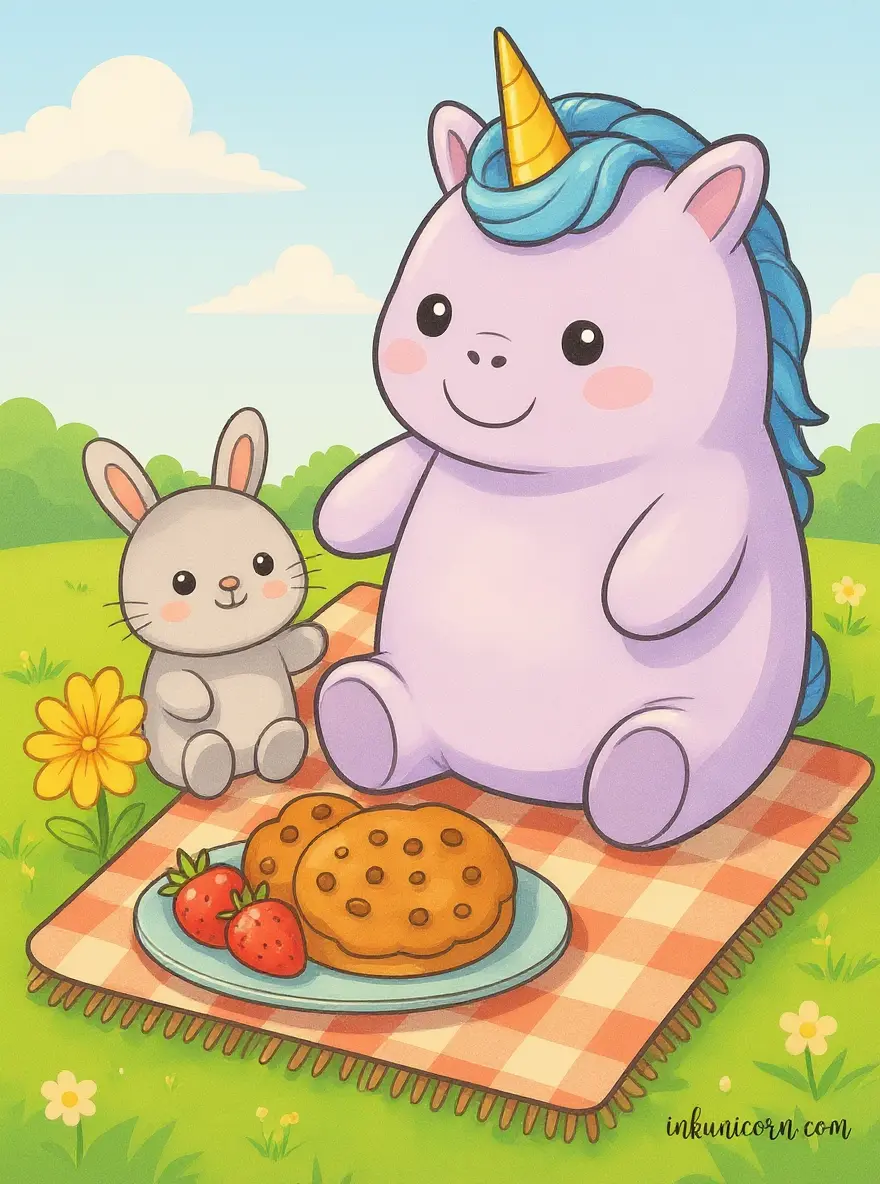 Unicorn and Bunny Picnic