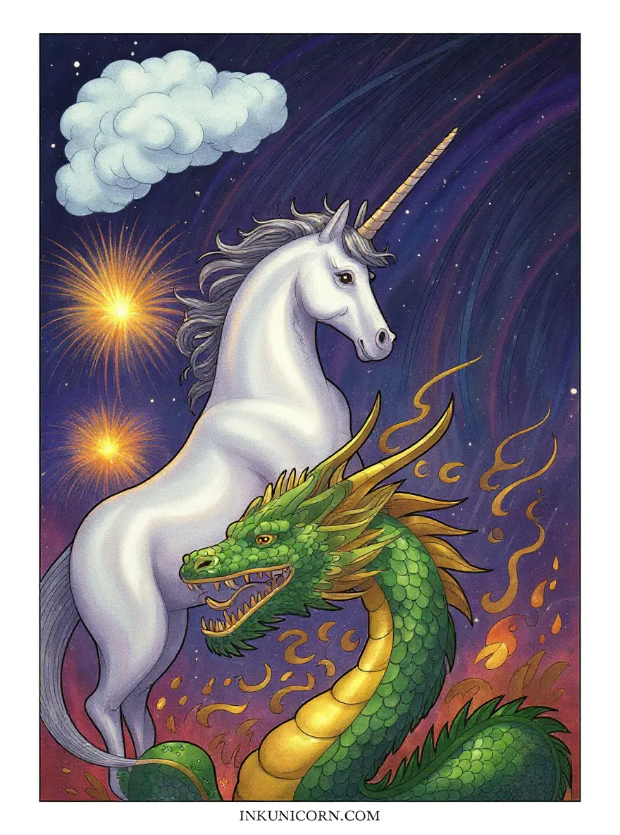 Unicorn and Dragon Midnight Celebration