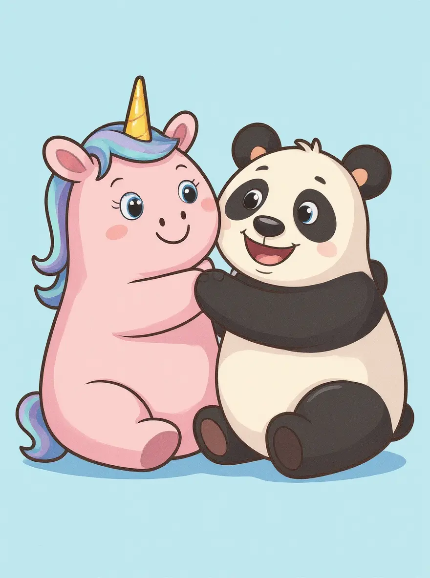 Unicorn and Panda Pals