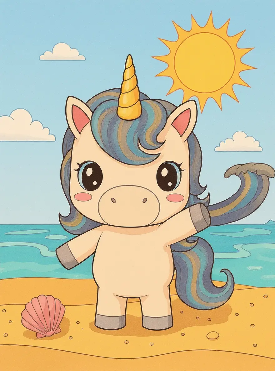 Unicorn At Sunny Beach