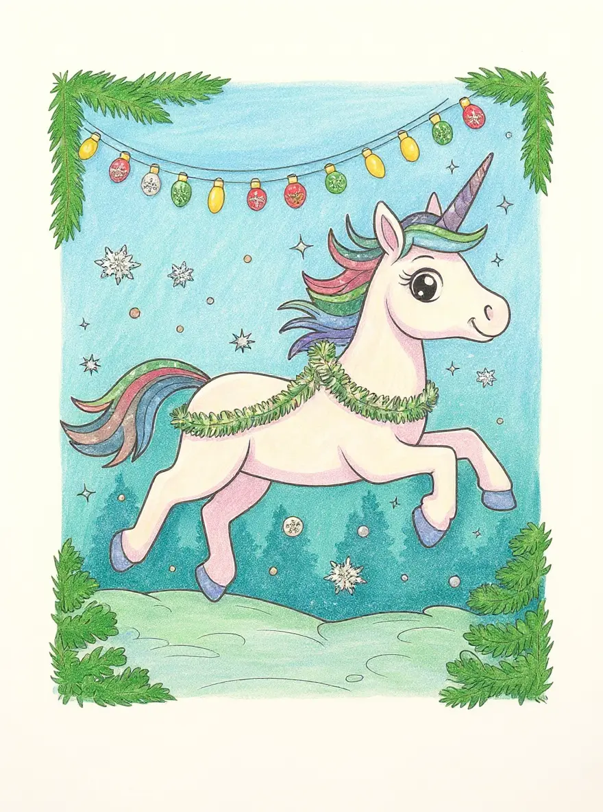 Unicorn Fairy Lights And Garland