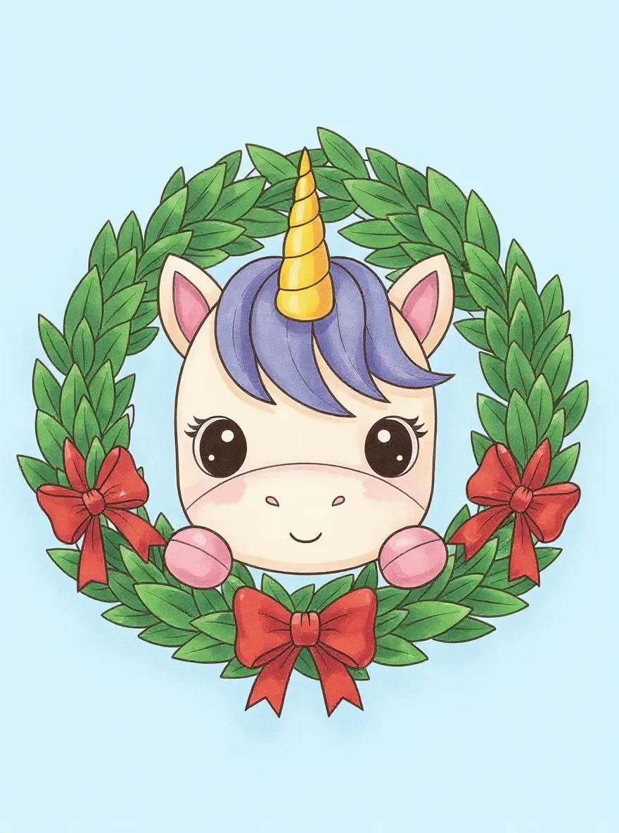 Wreath Welcome Unicorn