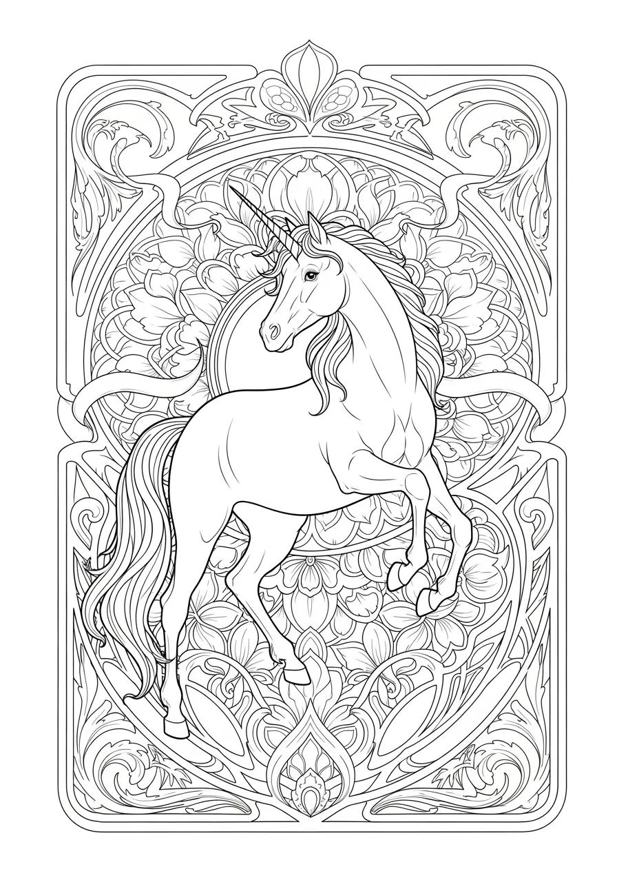 Art Nouveau Blooming Halo