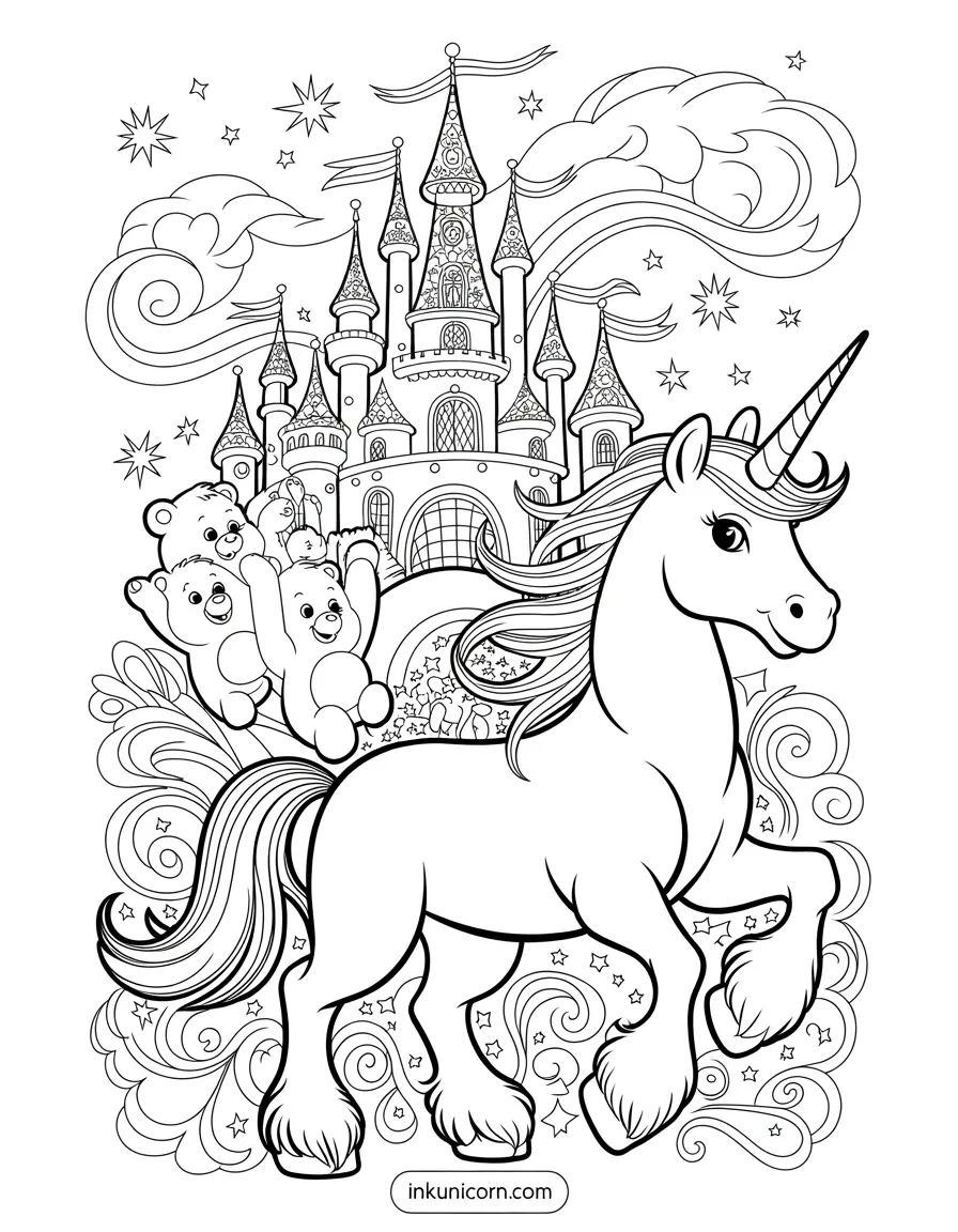 Care Bears Unicorn and Magical Castle