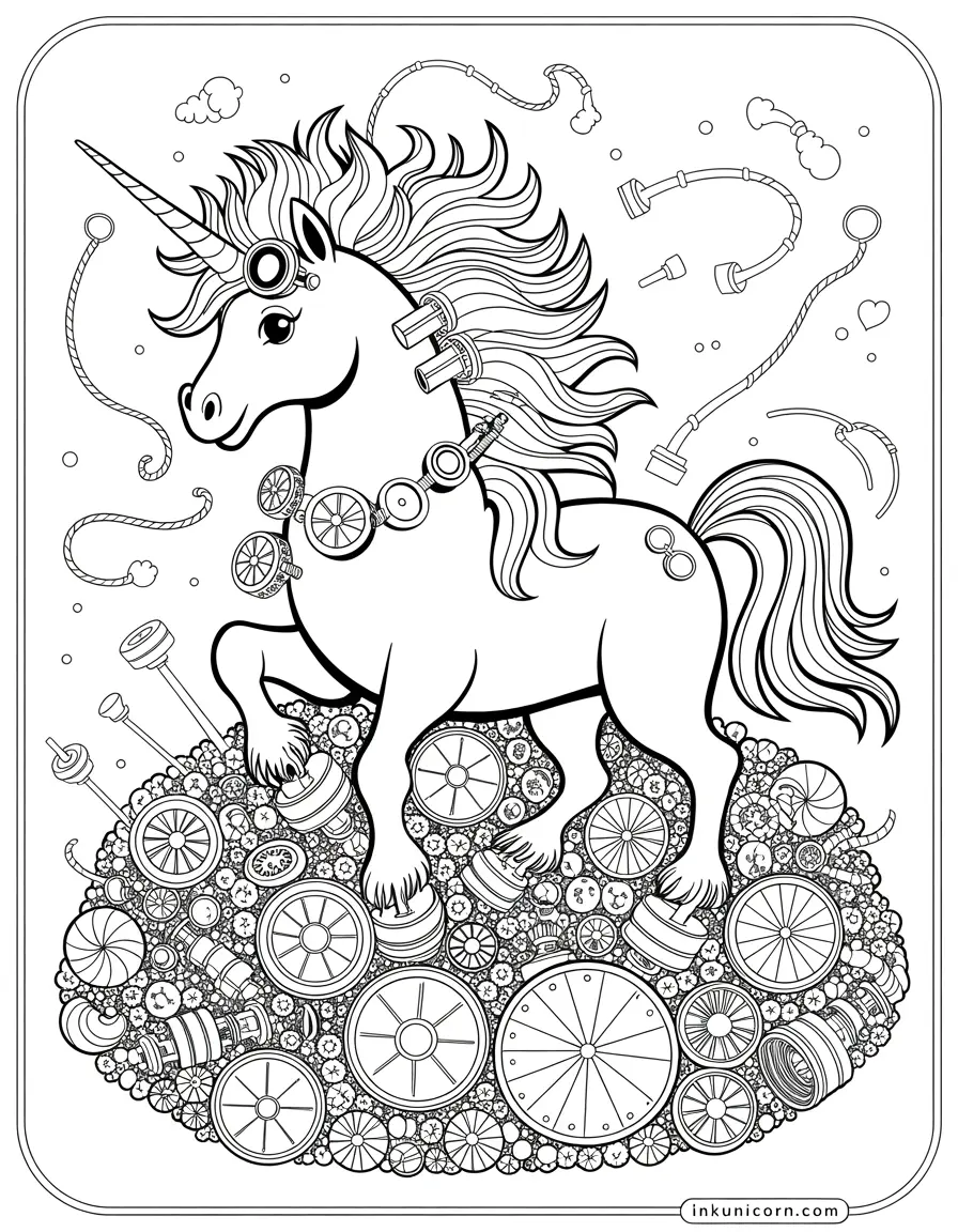 Cotton Candy Unicorn and Steampunk Sweets