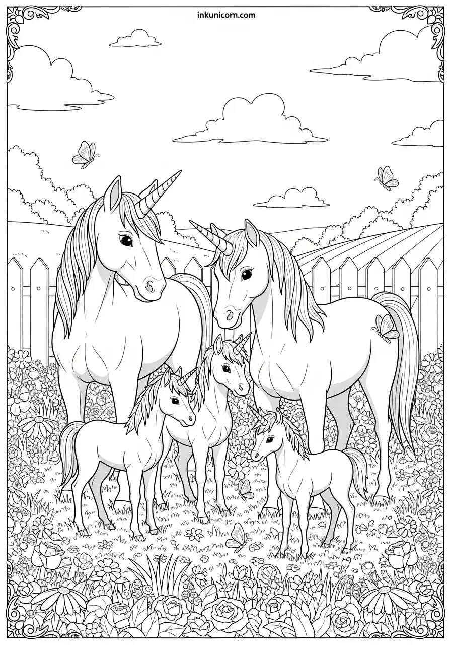 Countryside Centaur Unicorn Family