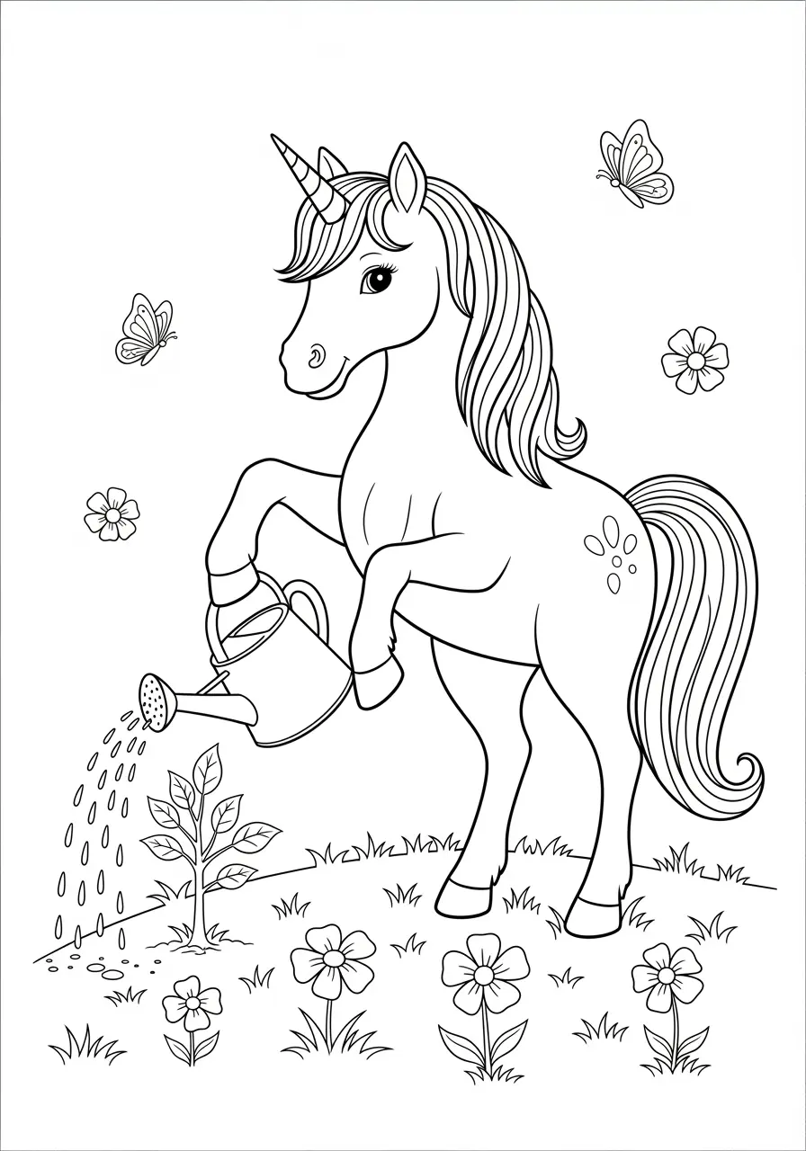 Earth Day Garden Unicorn