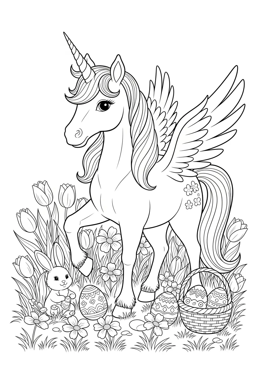 Easter Garden Unicorn Surprise