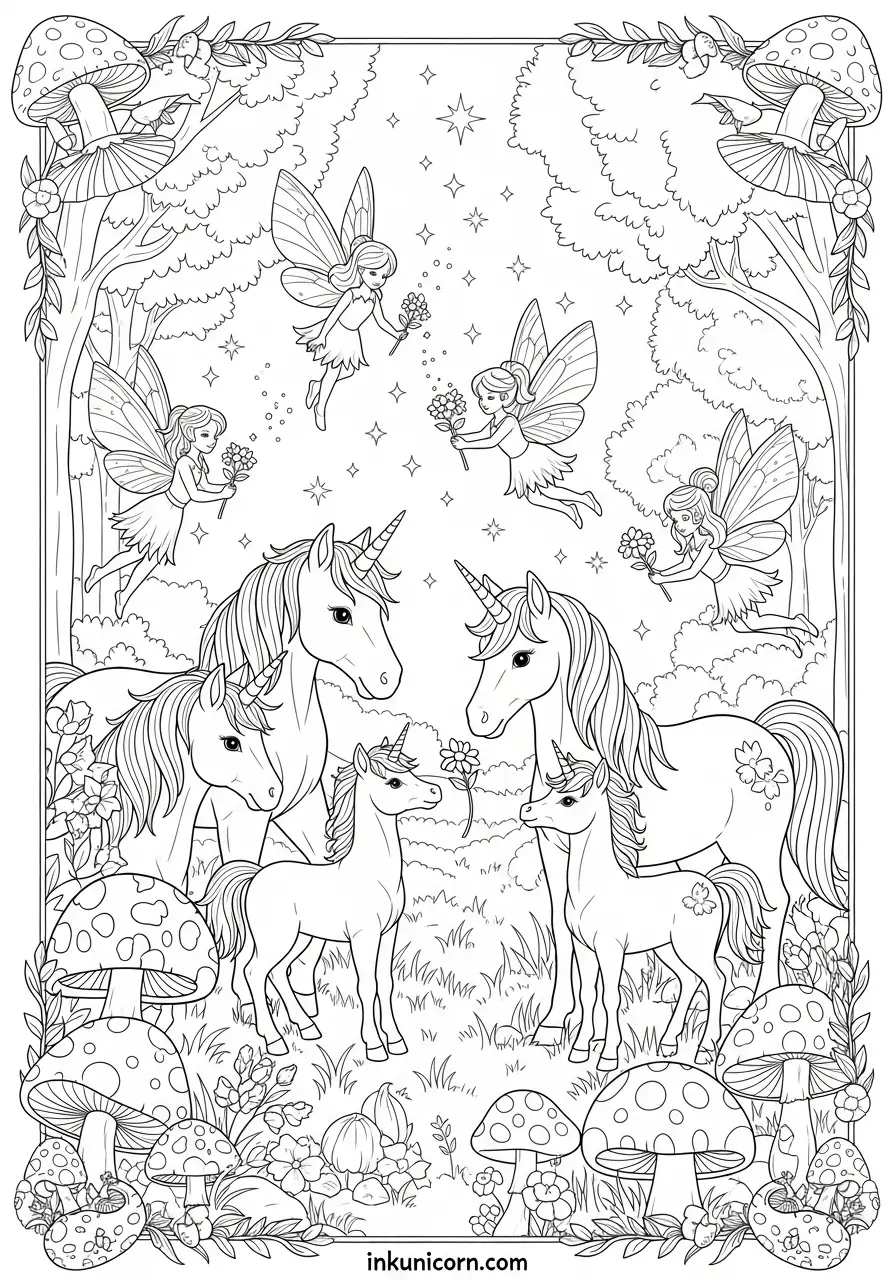 Family Unicorns & Fairy Friends