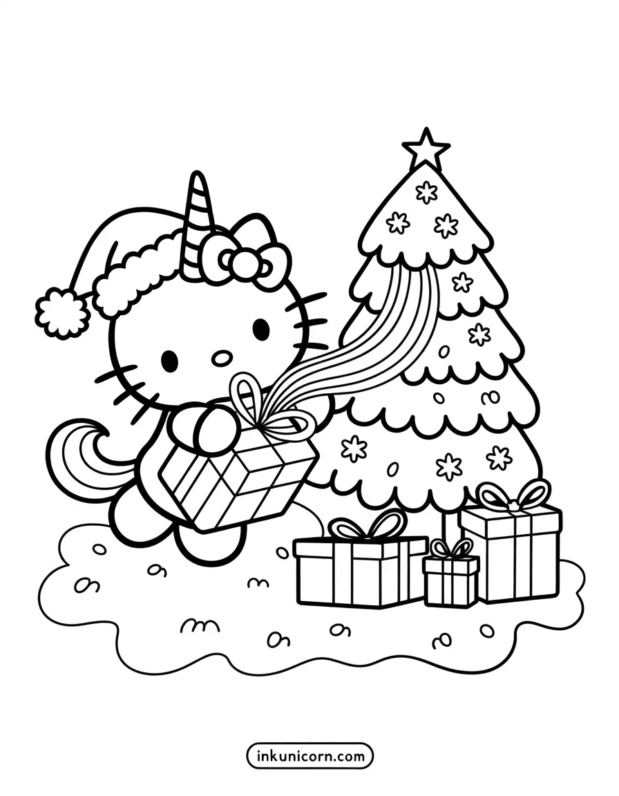 Hello Kitty Unicorn Christmas Eve Magic