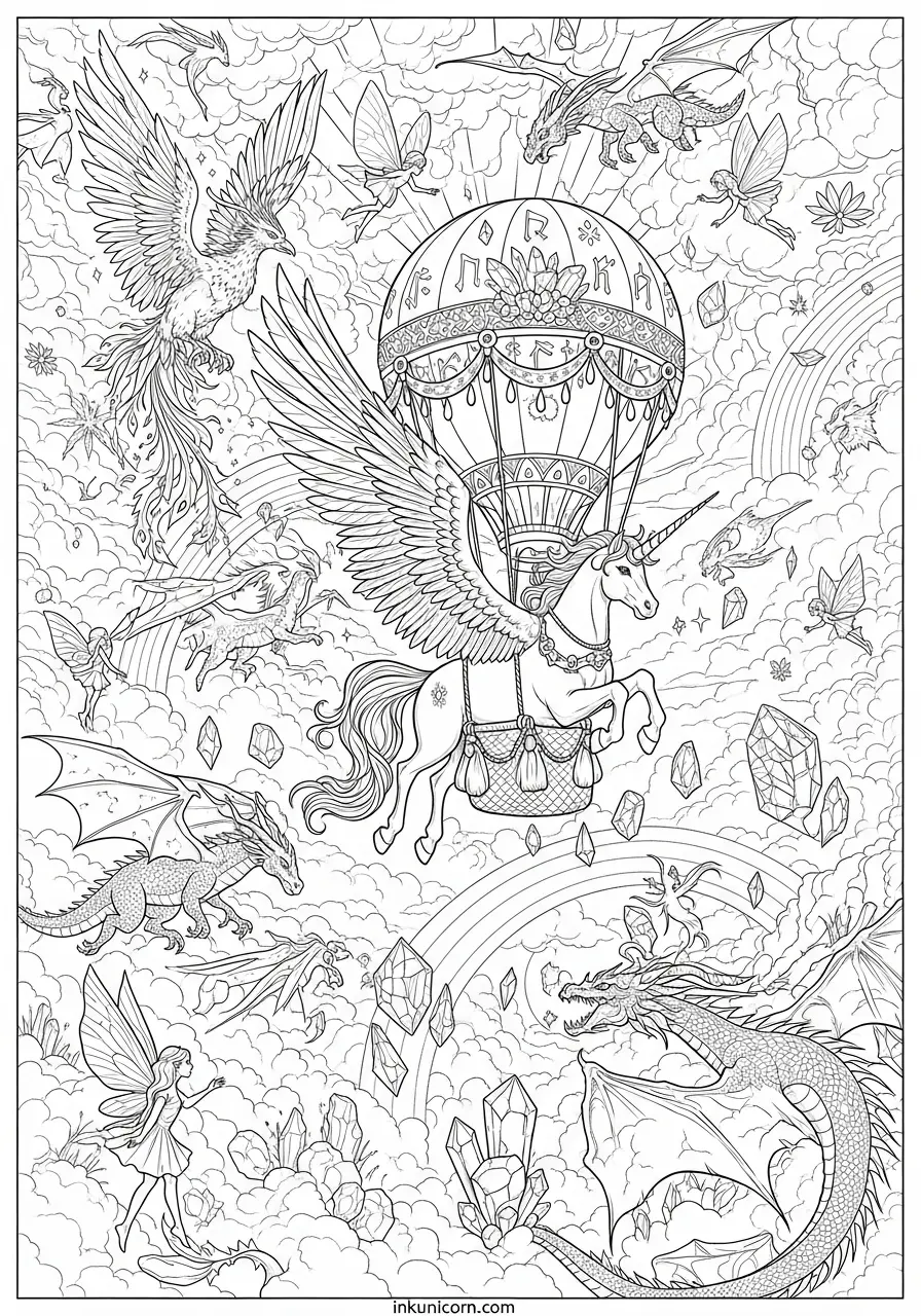 Hot-Air Balloon Alicorn Remixed Fantasy