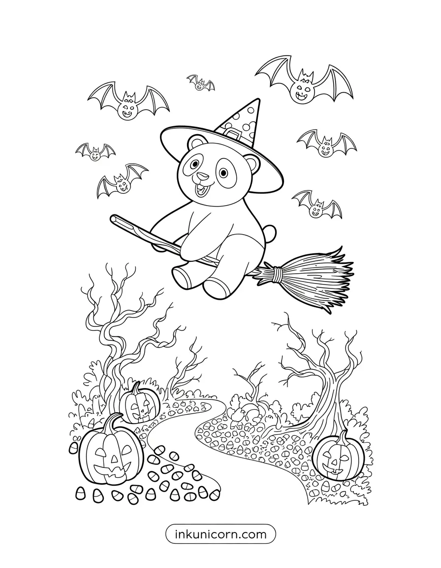 Panda Unicorn Halloween Trick-Or-Treat