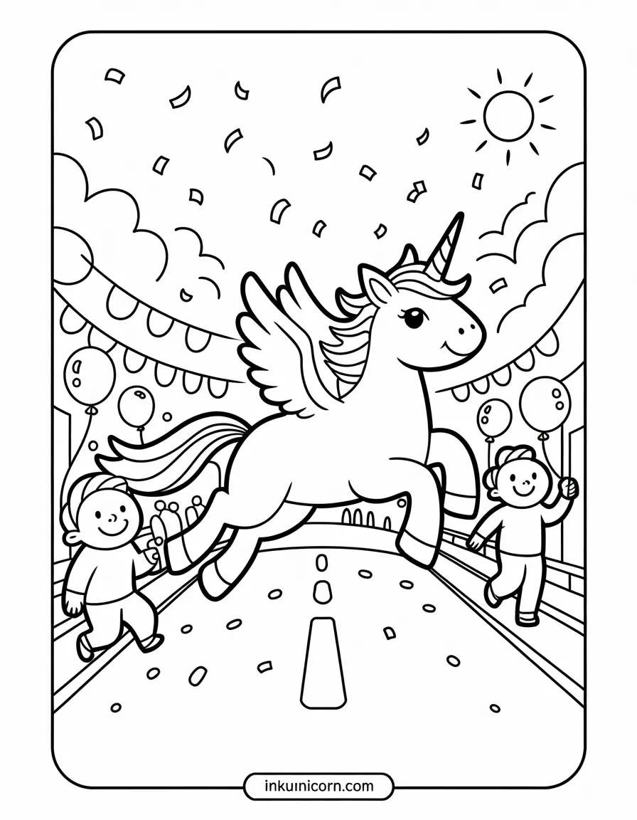Pegasus Unicorn Friendship Parade