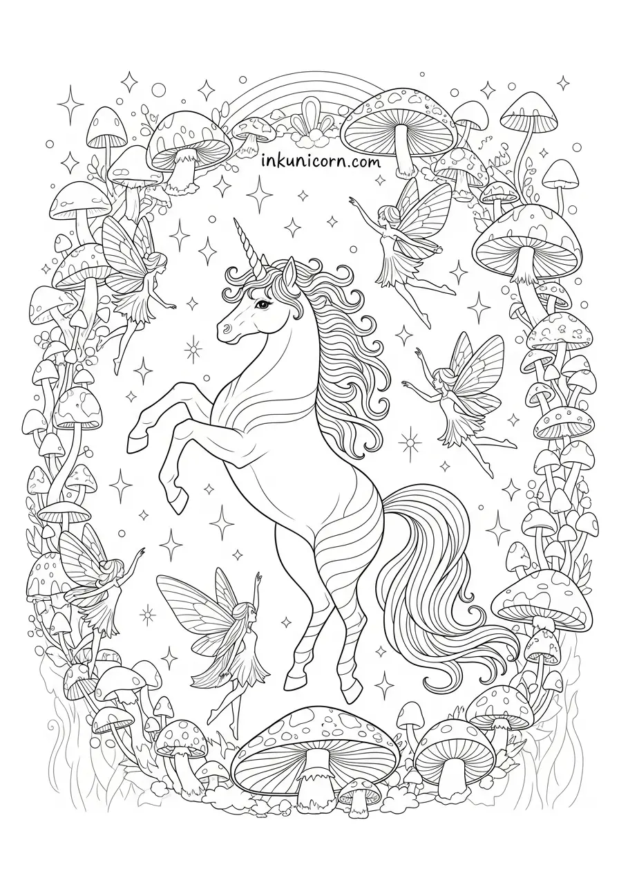 Rainbow Unicorn and Fairy Dance