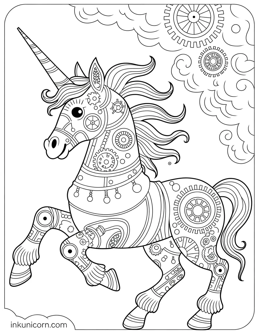 Steampunk Ice Cream Unicorn