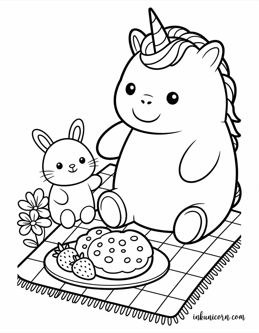 Unicorn and Bunny Picnic