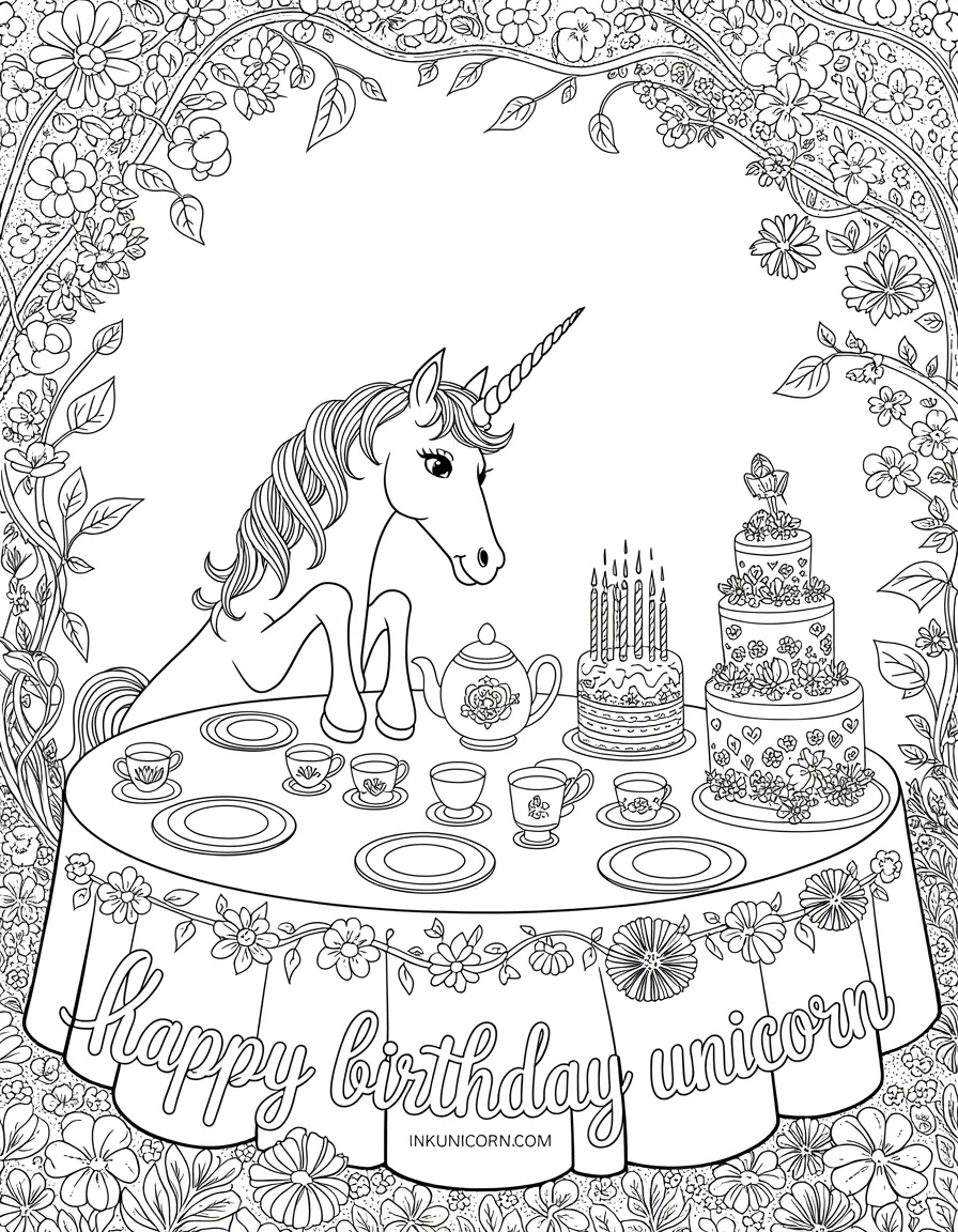 Unicorn Birthday Tea Party