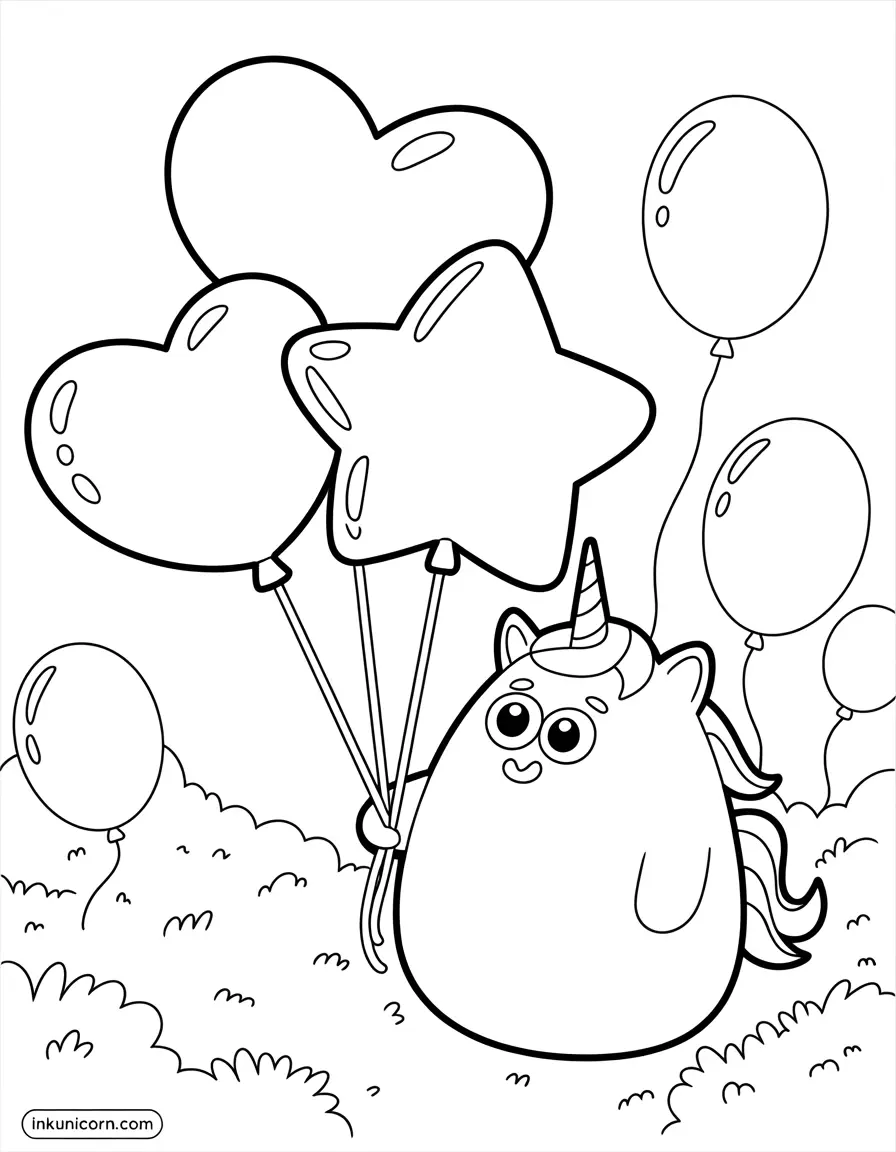 Unicorn in a Balloon Parade